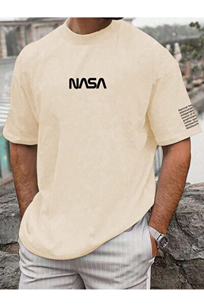 COHERENT Unisex Men/Women Nasa Custom Printed Oversize Cotton T-Shirt
