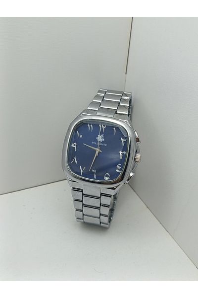 PW POLO WHITE Arabic Numeral Men's Wristwatch