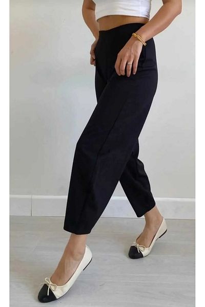 GRİLAND Women's Black Baggy Model Balloon Trousers