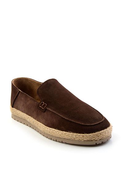 Bambi Espadrile bărbați din piele maro E01589500002