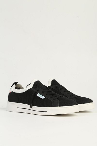 Benetton Black White Men's Sports Shoes Imported Bni-11482