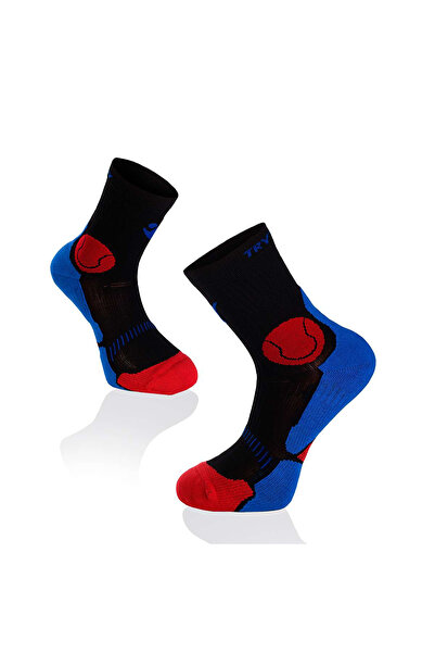 Try to Fly Κάλτσες Τένις Fusion Μαύρο Κόκκινο Μπλε