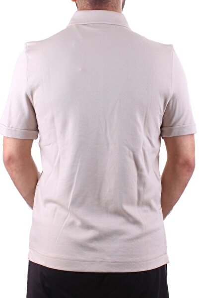Twister Jeans Twister 2298 Beige Casual Short Sleeve Regular Fit Cotton Zipper Polo Neck Men's T-Shirt