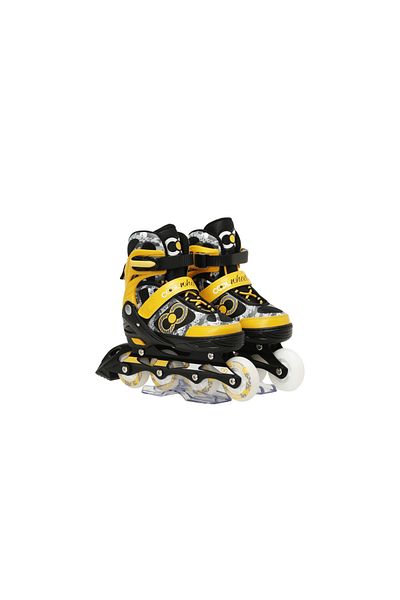 Cool Wheels Glow Pixel Light-Up 4-Wheel 2+2 Adjustable Roller Skates