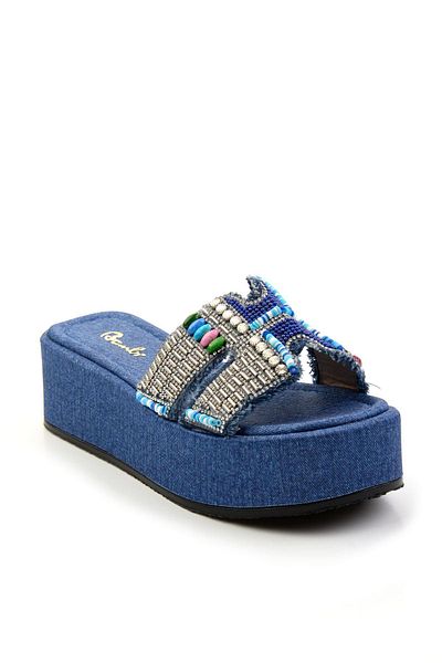 Bambi Denim Blue Women's Slippers K04823120987
