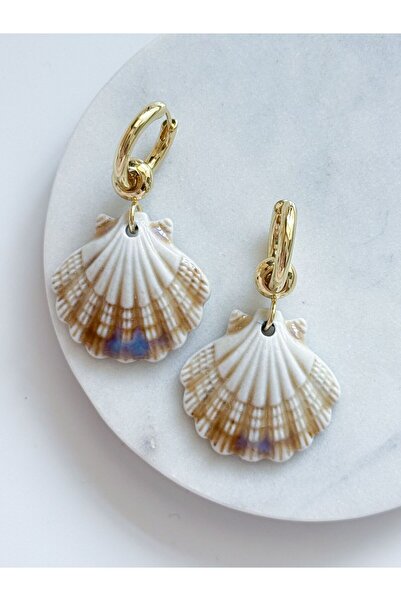 CHARMLUCKY أقراط بلح البحر من السيراميك الصلب