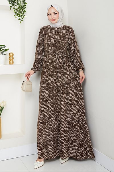 Bestenur Φόρεμα Lian Woven Viscose 1539 - Καφέ