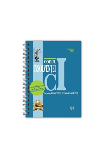 Editura Universul Juridic Codul insolventei. Octombrie 2024. Editie spiralat