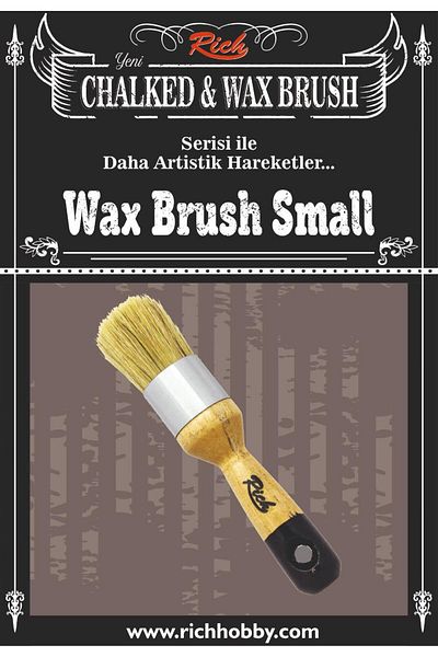 Rich 801 Series Wax Brush Small Hard Bristle Brush Used in Chalked and Waxed Antiquing Techniques