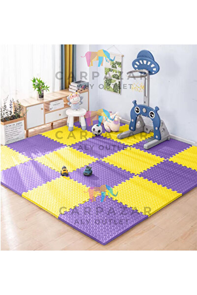 CARPAZAR Damla Desen Tatami Eva Spor Yoga Pilates Oyun Matı Halısı Minderi Pu...