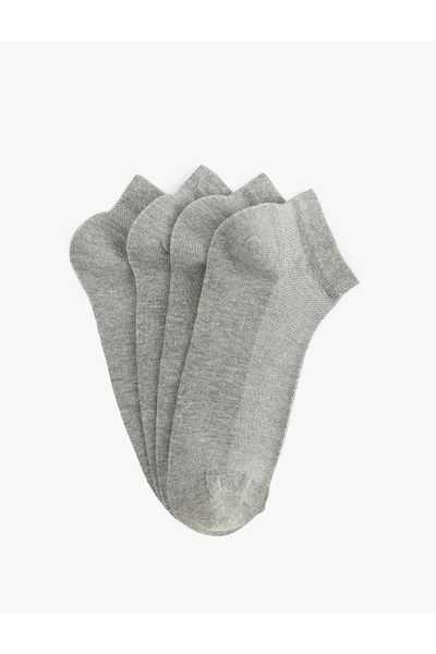 Koton Cotton Blended Set of 4 Booties Socks