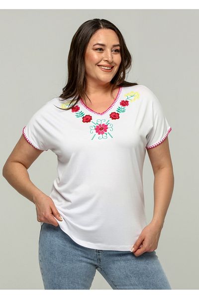 Esina Women's Viscose Blouse Embroidered