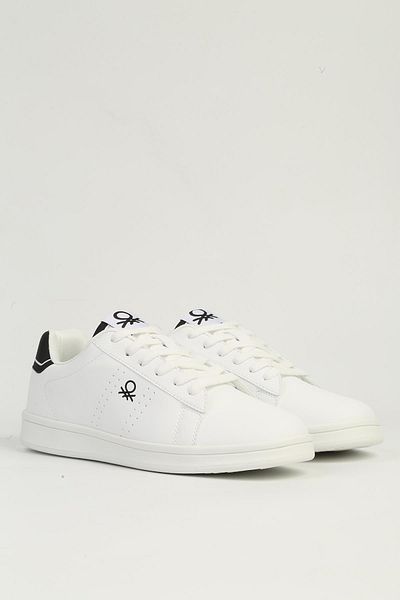 Benetton White Men's Sports Shoes Imported Bni-11401
