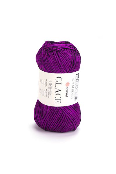 Yarnart Glace - Knitting Yarn Purple-7312