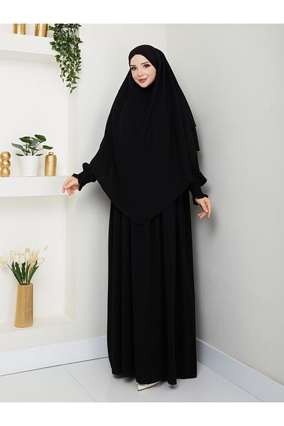 Rüyam Moda Vera Dress Souffle Gipe Rubber Sleeves Set of 3