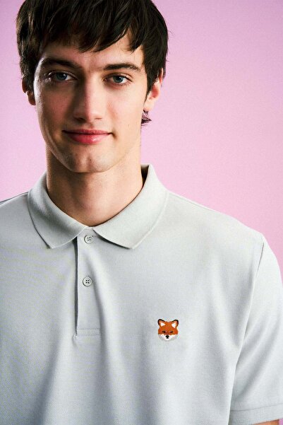 WWF Market Πολό T-Shirt Κόκκινη Αλεπού - Γκρι