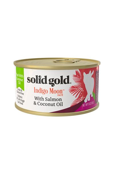 SOLİD GOLD Solid Gold Indigo Moon Pate Salmon and Coconut Oil Canned Cat Food - 85 g