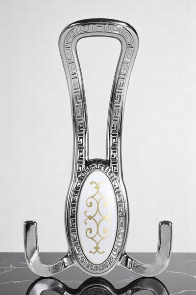 Sucuoğlu Seçil (Chrome) Metal Coat Rack Cloakroom Wall Wardrobe Clothes Furniture Door Hanger Rack Hanger