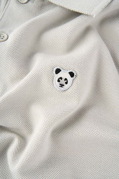 WWF Market Panda Polo Neck T-Shirt - Gray