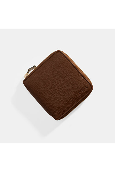 Desa Kadın Kahve Fermuarlı Deri Cüzdan