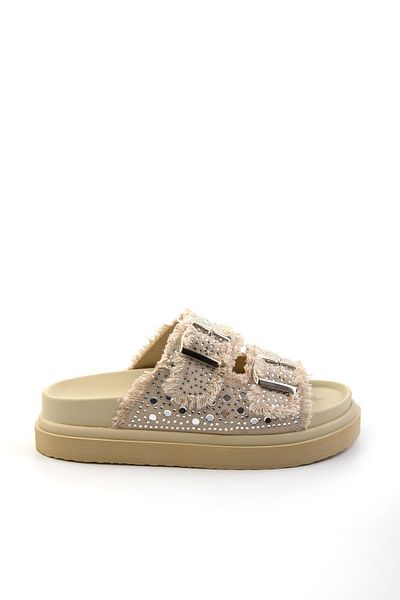 Bambi Beige Women's Slippers K04429320437