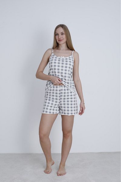 Mihra Women's Rope Strap Shorts Summer Pajama Set