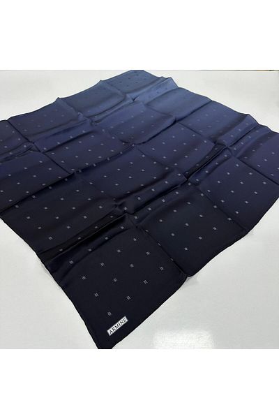 Armine Pure Silk Scarf Nostalgia Series Sura Silk Navy Blue Pka8502
