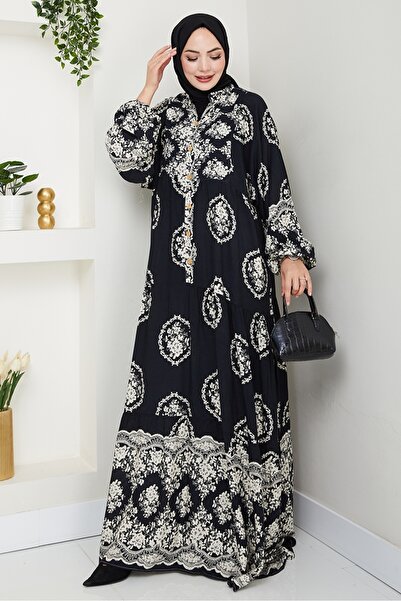 Bestenur Φόρεμα Giral Woven Viscose 1543 - Μαύρο