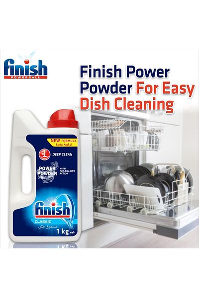 Finish Dishwasher Powder Regular Classic Scent 1 kg