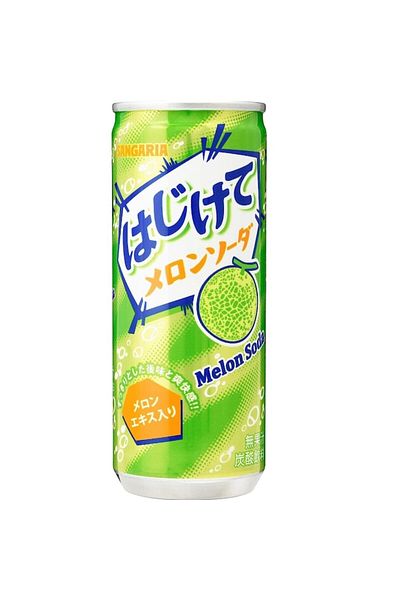 Ramunes Sangaria Hajikete Melon Soda 250 ml, Carbonated Drink