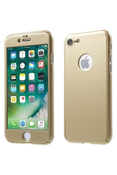 Gold Husă completă compatibilă cu Apple iPhone 8 Plus, acoperire completă la ...