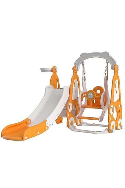 FULLJOY Slide with swing and basketball hoop 3*1, 173*120*122 cm