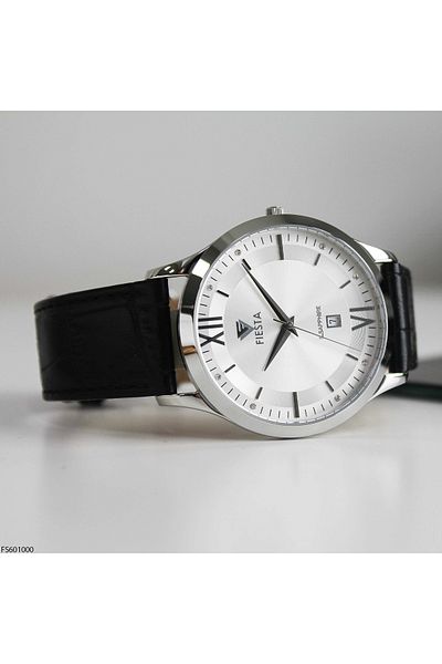 Fiesta Fs601000 Men's Wrist Watch with Leather Band