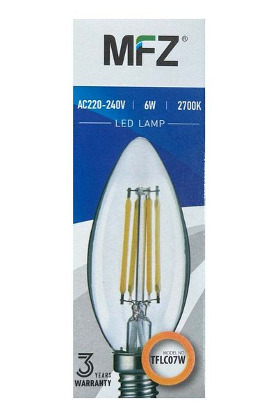 MFZ LED Lamp 6W | 2700K Warm White | 600 Lumens | AC 220-240V | 50/60Hz | 100 lm/W Energy Efficient