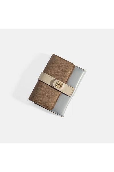 Desa Women's Mink / Blue Leather Wallet