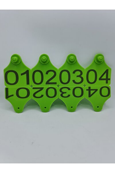 SAMARA ÇİFTLİK EKİPMANLARI 150 ADET YEŞİL BÜYÜKBAŞ HAYVAN KÜPESİ+PENS UCU HEDİYE