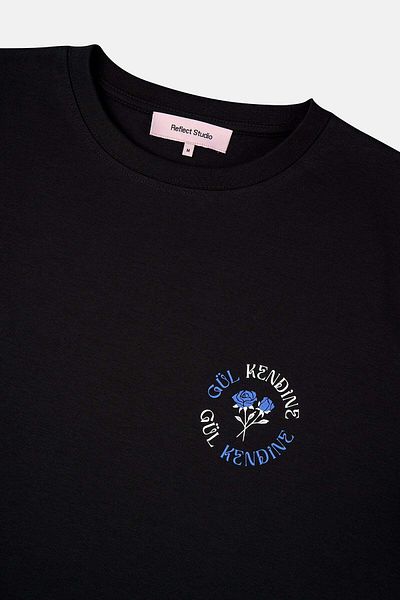 Reflect Studio Mvö Gül Kendine Premium T-Shirt - Black