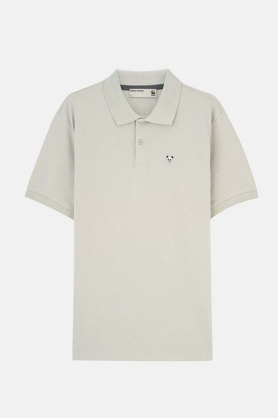 WWF Market Panda Polo Neck T-Shirt - Gray