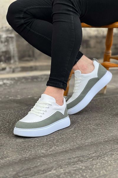 Arda Wagoon Wg162 White Gray Orthopedic Sole Men's Casual Shoes