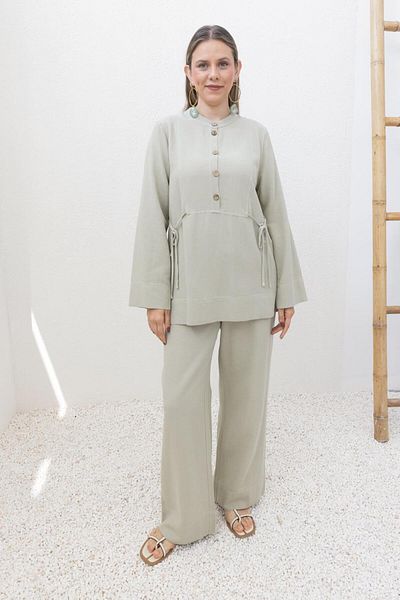 ALLDAY Defne-Tie Detailed Trousers Suit