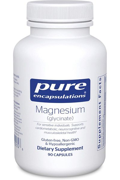 Pure Encapsulations Magnesium (Glycinate) - Supports Enzymatic and Physiological Functions - 90 Caps