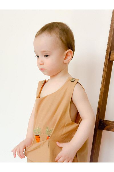 MiaBaby Embroidered Summer Efil Jumpsuit