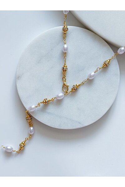 CHARMLUCKY İNCİLİ ZİNCİR Y KOLYE