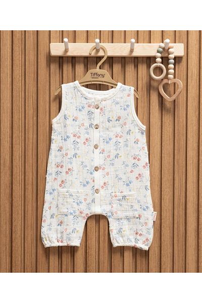 Tiffany Muslin Sweet Theme Short Tank Jumpsuit