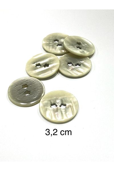 karantuhafiye Pearlescent Button / Italian Pearlescent Button /2902/ 3.2 cm