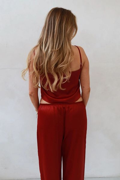Hiccup Pantaloni din satin cu picioare largi
