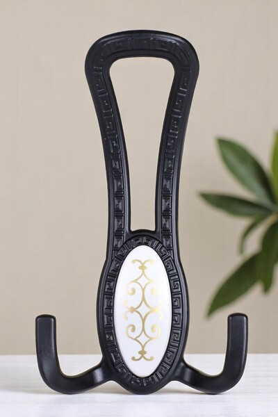 Sucuoğlu Seçil (Matte Black) Metal Coat Rack Cloakroom Wall Wardrobe Clothes Furniture Door Hanger Rack Hanger