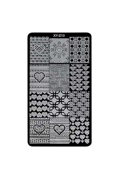 LUXORISE Metallic Nail Stamping Plate, Love Celebration XY-Z13