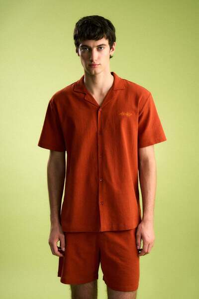 WWF Market Floral Muslin Shirt - Tile