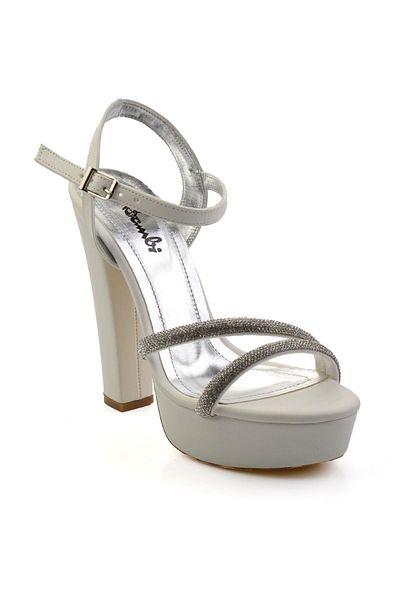 Bambi Pantofi rochii de seara de dama albi K05137012409